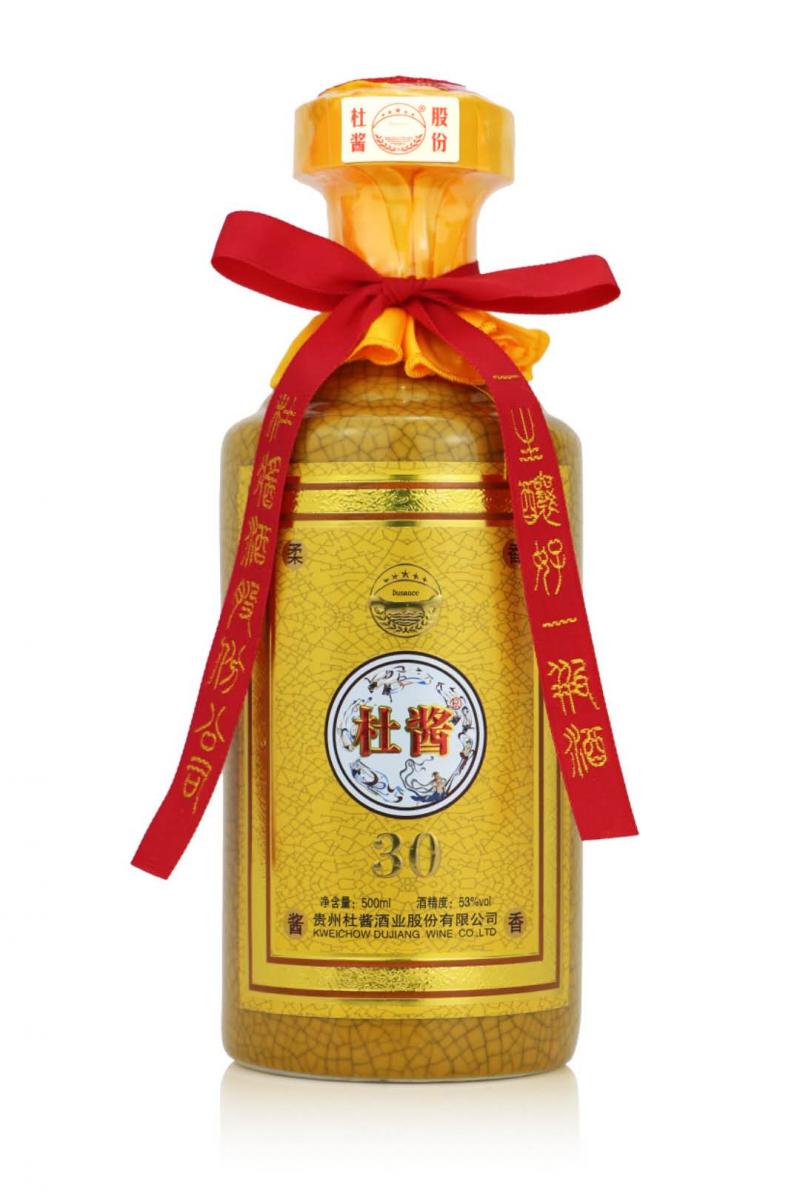 杜酱(30)香柔酱香经典之作,采用茅台十五年包装,裂纹瓶身加金字烫金标